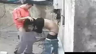 جلسة سكس على السطح: شاب لبناني ينك فتاته